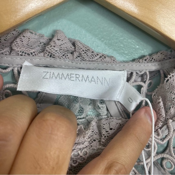 Zimmermann Stranded Lace Dress Floral Sz 4 - Picture 4 of 10